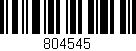 Código de barras (EAN, GTIN, SKU, ISBN): '804545'