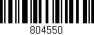 Código de barras (EAN, GTIN, SKU, ISBN): '804550'