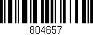 Código de barras (EAN, GTIN, SKU, ISBN): '804657'