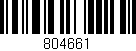 Código de barras (EAN, GTIN, SKU, ISBN): '804661'