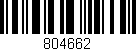 Código de barras (EAN, GTIN, SKU, ISBN): '804662'