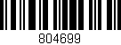 Código de barras (EAN, GTIN, SKU, ISBN): '804699'
