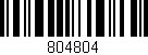 Código de barras (EAN, GTIN, SKU, ISBN): '804804'