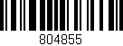 Código de barras (EAN, GTIN, SKU, ISBN): '804855'
