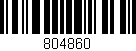 Código de barras (EAN, GTIN, SKU, ISBN): '804860'