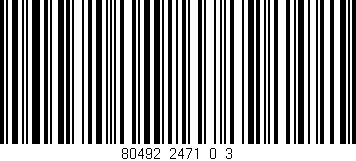 Código de barras (EAN, GTIN, SKU, ISBN): '80492_2471_0_3'