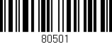 Código de barras (EAN, GTIN, SKU, ISBN): '80501'