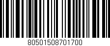 Código de barras (EAN, GTIN, SKU, ISBN): '80501508701700'