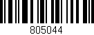 Código de barras (EAN, GTIN, SKU, ISBN): '805044'