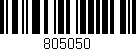Código de barras (EAN, GTIN, SKU, ISBN): '805050'