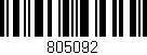 Código de barras (EAN, GTIN, SKU, ISBN): '805092'