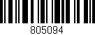 Código de barras (EAN, GTIN, SKU, ISBN): '805094'