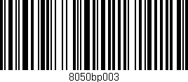 Código de barras (EAN, GTIN, SKU, ISBN): '8050bp003'