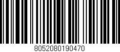 Código de barras (EAN, GTIN, SKU, ISBN): '8052080190470'