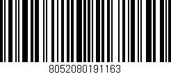 Código de barras (EAN, GTIN, SKU, ISBN): '8052080191163'
