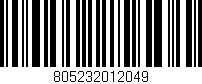 Código de barras (EAN, GTIN, SKU, ISBN): '805232012049'