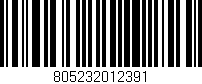 Código de barras (EAN, GTIN, SKU, ISBN): '805232012391'