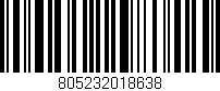 Código de barras (EAN, GTIN, SKU, ISBN): '805232018638'