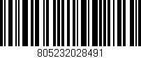 Código de barras (EAN, GTIN, SKU, ISBN): '805232028491'
