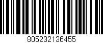 Código de barras (EAN, GTIN, SKU, ISBN): '805232136455'