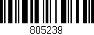 Código de barras (EAN, GTIN, SKU, ISBN): '805239'