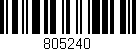 Código de barras (EAN, GTIN, SKU, ISBN): '805240'