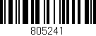 Código de barras (EAN, GTIN, SKU, ISBN): '805241'