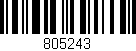 Código de barras (EAN, GTIN, SKU, ISBN): '805243'