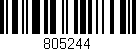 Código de barras (EAN, GTIN, SKU, ISBN): '805244'