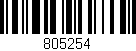 Código de barras (EAN, GTIN, SKU, ISBN): '805254'