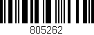 Código de barras (EAN, GTIN, SKU, ISBN): '805262'