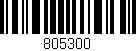 Código de barras (EAN, GTIN, SKU, ISBN): '805300'