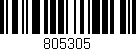 Código de barras (EAN, GTIN, SKU, ISBN): '805305'