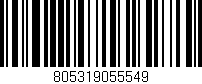 Código de barras (EAN, GTIN, SKU, ISBN): '805319055549'