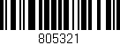 Código de barras (EAN, GTIN, SKU, ISBN): '805321'