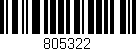 Código de barras (EAN, GTIN, SKU, ISBN): '805322'