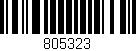 Código de barras (EAN, GTIN, SKU, ISBN): '805323'