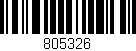 Código de barras (EAN, GTIN, SKU, ISBN): '805326'