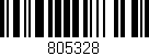 Código de barras (EAN, GTIN, SKU, ISBN): '805328'