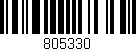 Código de barras (EAN, GTIN, SKU, ISBN): '805330'
