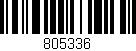 Código de barras (EAN, GTIN, SKU, ISBN): '805336'