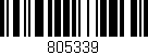 Código de barras (EAN, GTIN, SKU, ISBN): '805339'