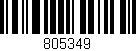 Código de barras (EAN, GTIN, SKU, ISBN): '805349'