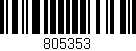 Código de barras (EAN, GTIN, SKU, ISBN): '805353'