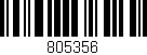 Código de barras (EAN, GTIN, SKU, ISBN): '805356'