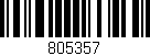 Código de barras (EAN, GTIN, SKU, ISBN): '805357'