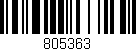 Código de barras (EAN, GTIN, SKU, ISBN): '805363'
