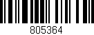 Código de barras (EAN, GTIN, SKU, ISBN): '805364'
