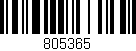 Código de barras (EAN, GTIN, SKU, ISBN): '805365'