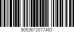 Código de barras (EAN, GTIN, SKU, ISBN): '8053672077483'